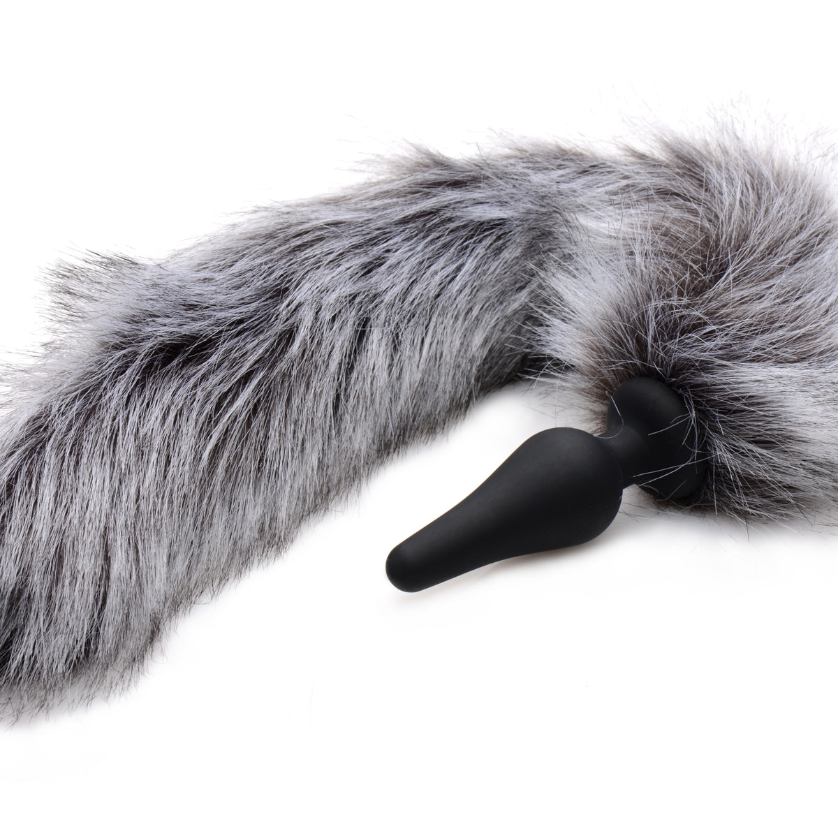 Grey Wolf Tail Anal Plug and Ears Set XR Brands Tailz