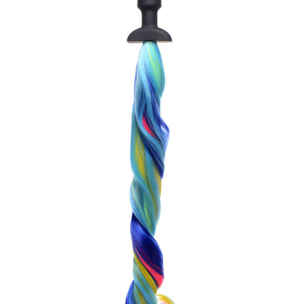 Rainbow Pony Tail Anal Plug XR Brands Tailz