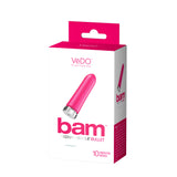 Bam Rechargeable Bullet - Hot in Bed Pink VeDO