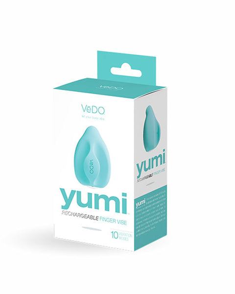 Yumi Rechargeable Finger Vibe - Tease Me Turquoise VeDO