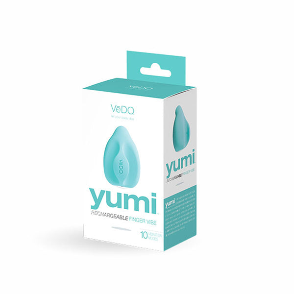 Yumi Rechargeable Finger Vibe - Tease Me Turquoise VeDO