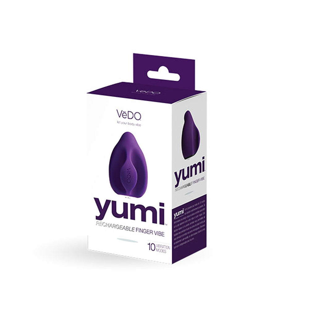 Yumi Rechargeable Finger Vibe - Deep Purple VeDO