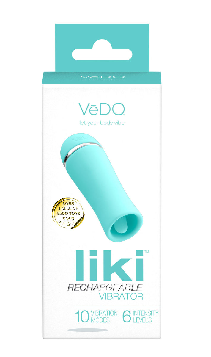 Liki Rechargeable Flicker Vibe - Tease Me Turqoise VeDO