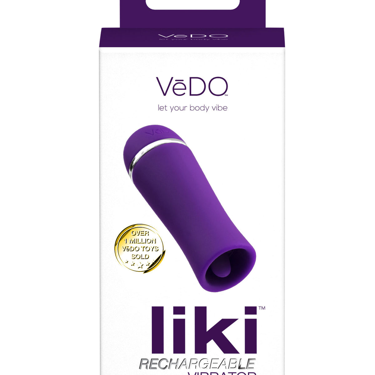 Liki Rechargeable Flicker Vibe - Deep Purple VeDO