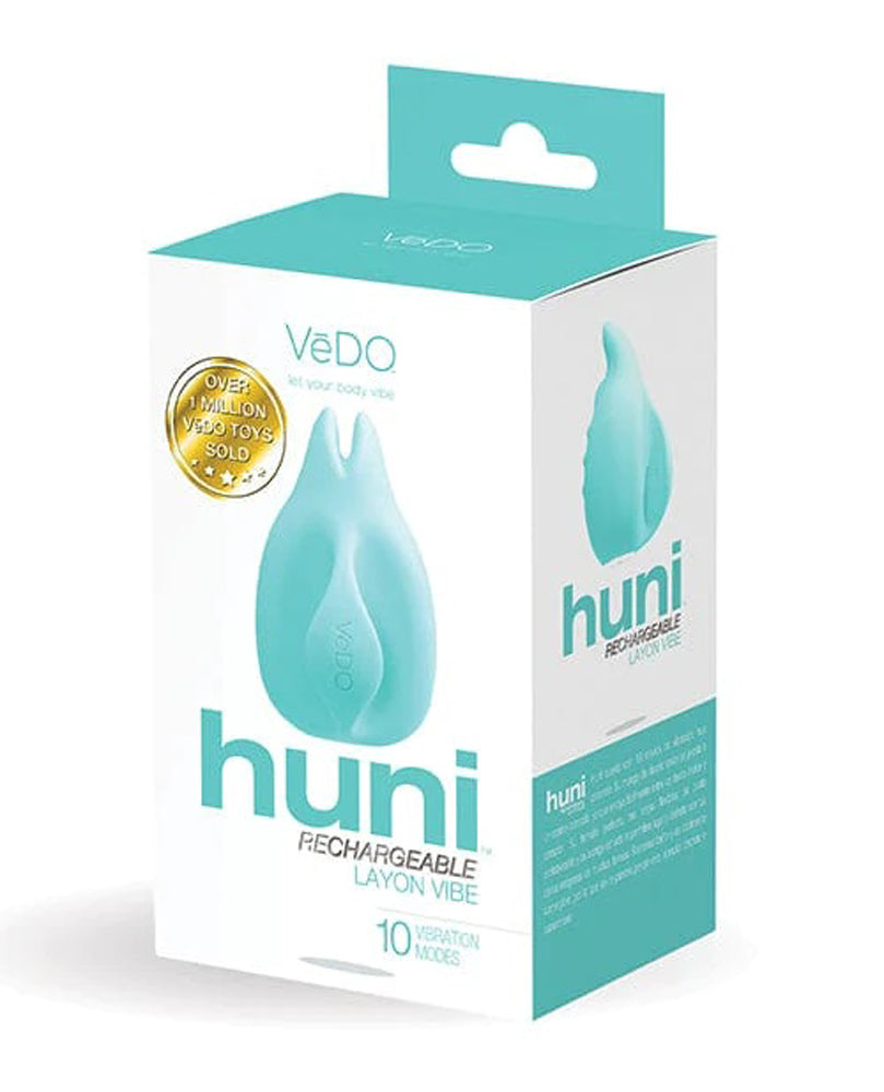 Huni Rechargeable Finger Vibe - Tease Me Turquoise VeDO