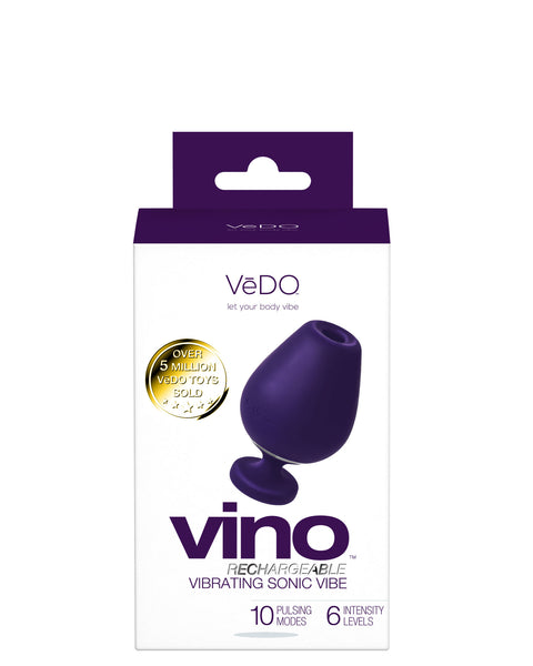 Vino Rechargeable Vibrating Sonic Vibe - Purple VeDO