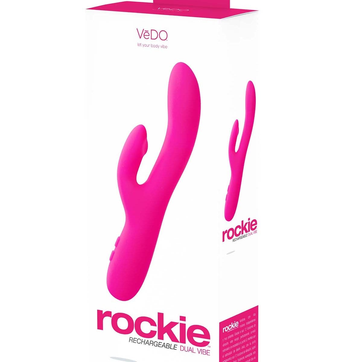 Rockie Dual Rechargeable Vibe - Foxy Pink VeDO