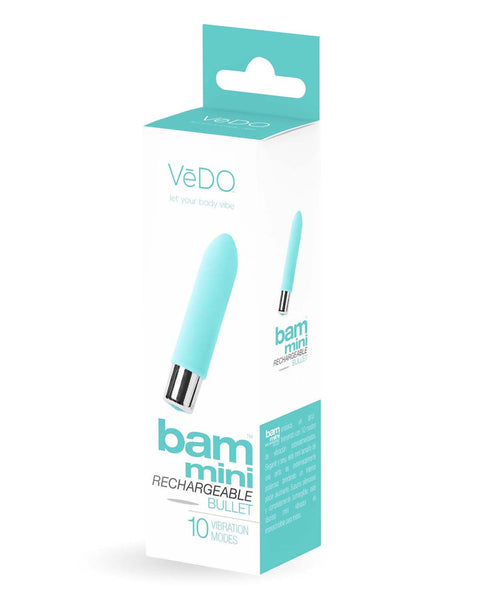 Bam Mini Rechargeable Bullet Vibe - Turquoise VeDO