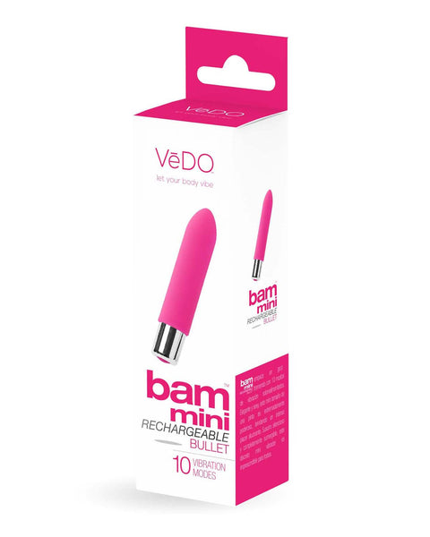 Bam Mini Rechargeable Bullet Vibe - Foxy Pink VeDO