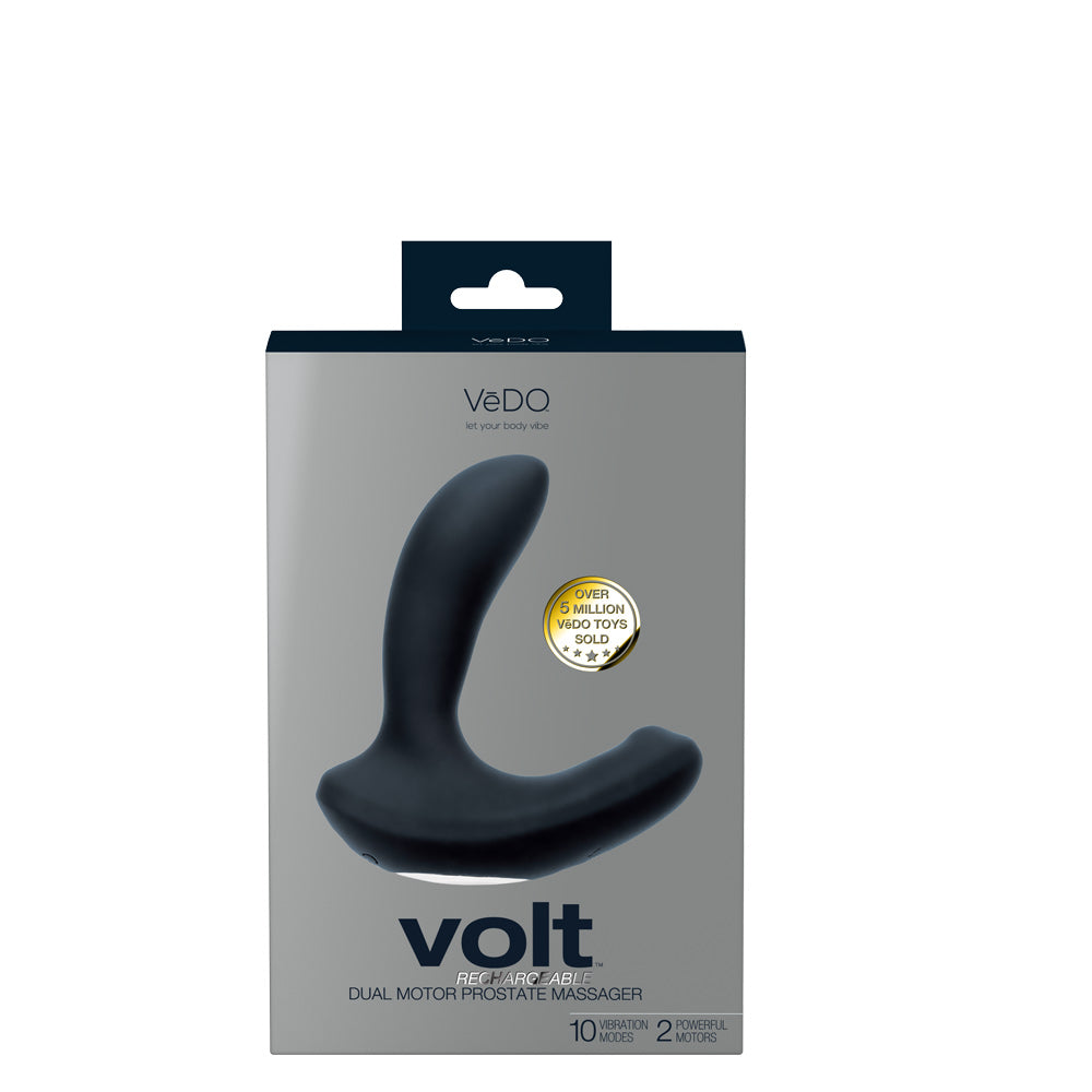 Volt Rechargeable Prostate Vibe - Black VeDO