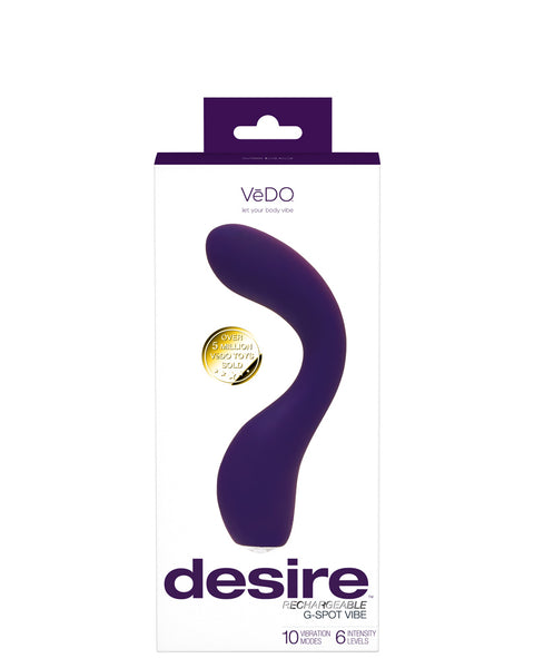 Desire Rechargeable G-Spot Vibe - Purple VeDO