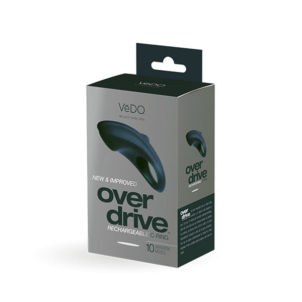 Overdrive Plus Rechargeable Cock Ring - Black VeDO