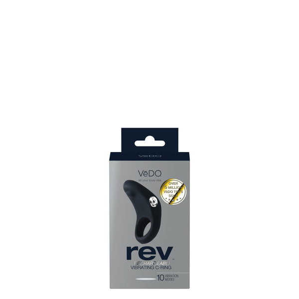 Rev Rechargeable Vibrating C-Ring - Black VeDO