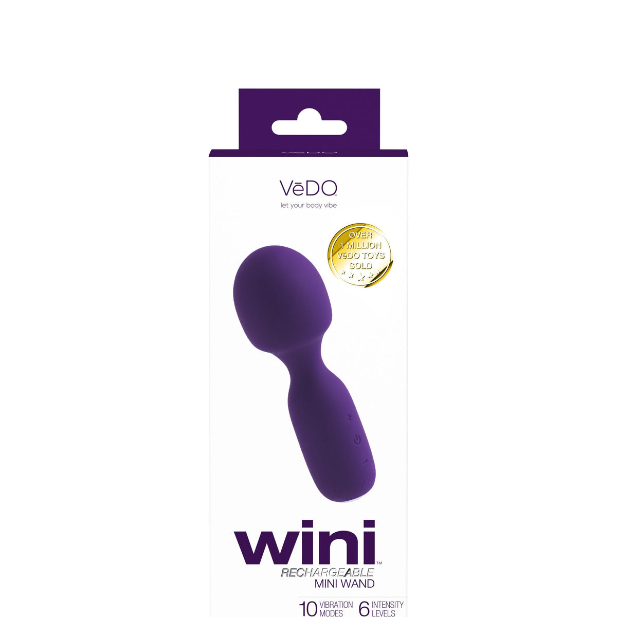 Wini Rechargeable Mini Wand - Purple VeDO