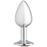 Cloud 9 Novelties Gems Silver Chromed Anal Plug - Small Cloud 9 Novelties