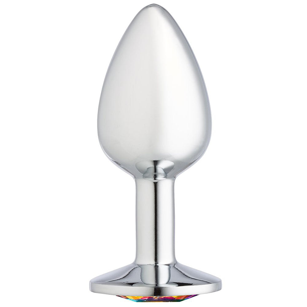 Cloud 9 Novelties Gems Silver Chromed Anal Plug - Medium Cloud 9 Novelties