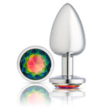 Cloud 9 Novelties Gems Silver Chromed Anal Plug - Large Cloud 9 Novelties