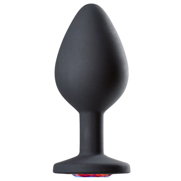 Cloud 9 Novelties Gems Jeweled Silicone Anal Plug  - Medium Cloud 9 Novelties