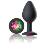 Cloud 9 Novelties Gems Jeweled Silicone Anal Plug  - Medium Cloud 9 Novelties