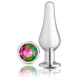 Cloud 9 Novelties Gems Silver Chrome Tall Plug - Medium Cloud 9 Novelties