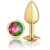 Cloud 9 Novelties Anal Gems Jeweled Gold Chromed Anal Plug - Small Cloud 9 Novelties