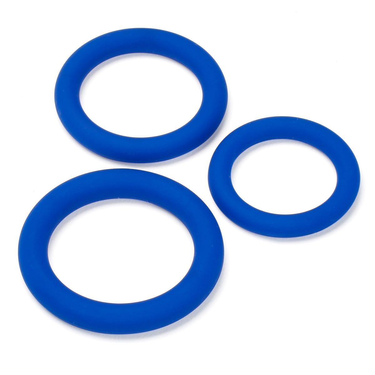 Pro Sensual Silicone Cock Ring 3 Pack - Blue Cloud 9 Novelties