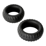 Cloud 9 Pro Rings Liquid Silicone Tires 2 Pack - Black Cloud 9 Novelties