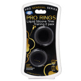 Cloud 9 Pro Rings Liquid Silicone Tires 2 Pack - Black Cloud 9 Novelties