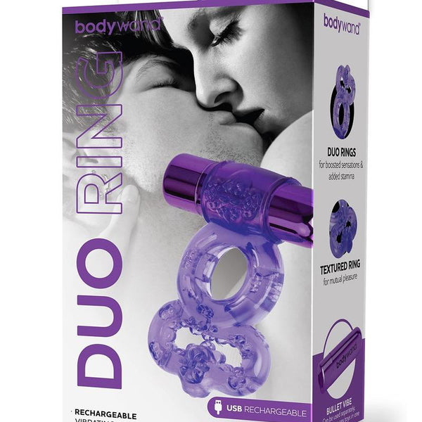 Bodywand Rechargeable Duo Ring - Purple Bodywand