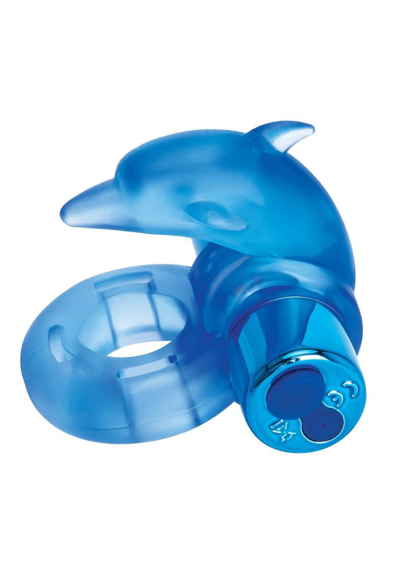 Bodywand Rechargeable Dancing Dolphin Ring - Blue Bodywand