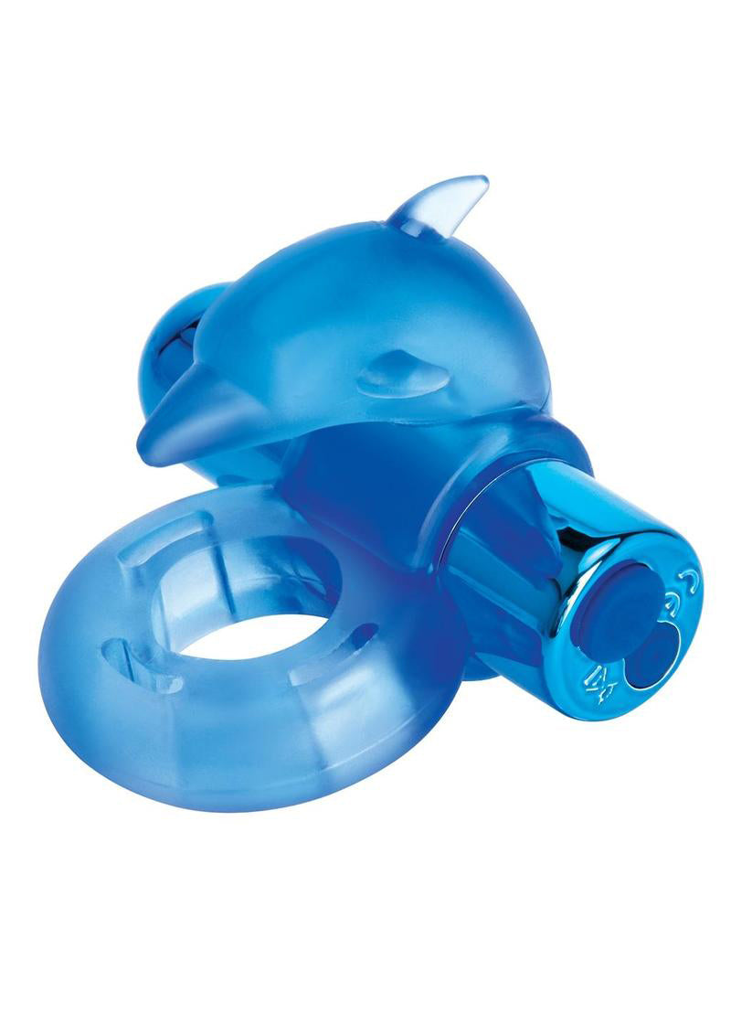 Bodywand Rechargeable Dancing Dolphin Ring - Blue Bodywand