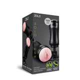 Zolo Solo Flesh Discreet Suction Mounted Masturbator - Black Zolo Cup