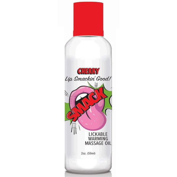 Smack Warming and Lickable Massage Oil - Cherry 2 Oz LG-BT406