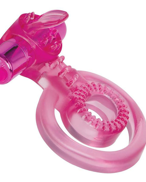 Bodywand Rechargeable Duo Ring With Clit Tickler - Pink X-BW1508