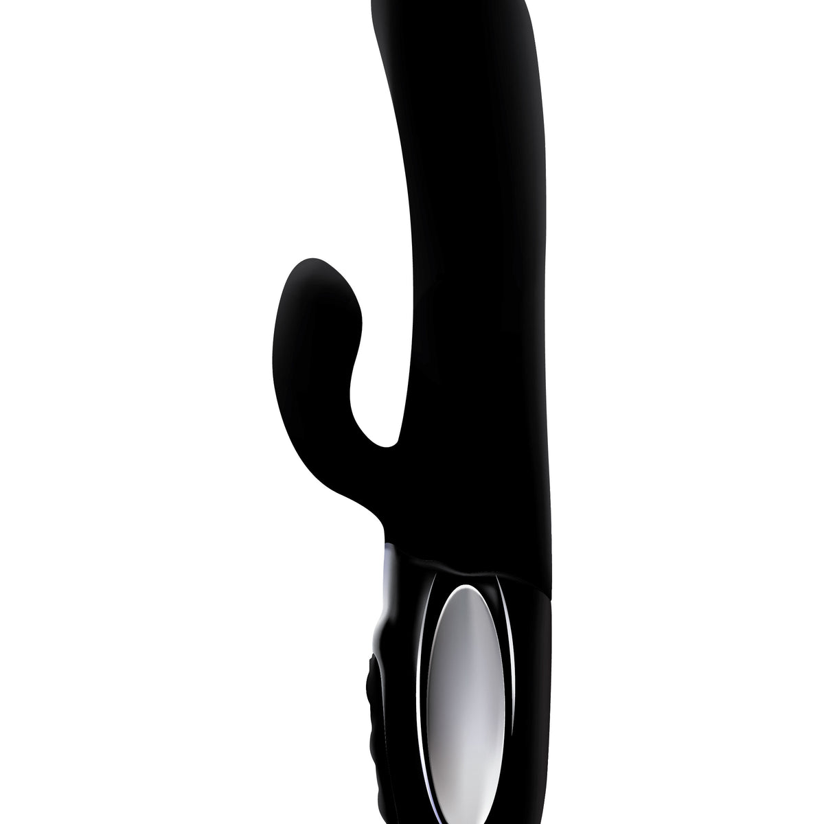 Hypnotic - Black - Thrusting Rabbit With Swinging Clitoral Stimulator VB-66108