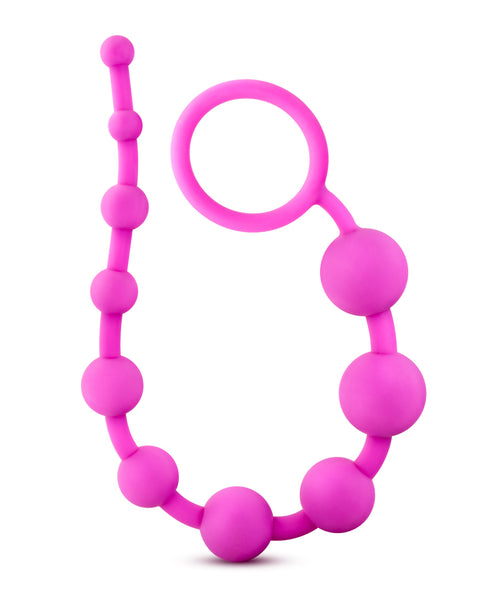 Luxe Silicone 10 Beads - Fuchsia BL-11000