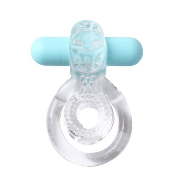 Jayden Vibrating Erection Enhancer Ring - Clear MTMA1720-CLR