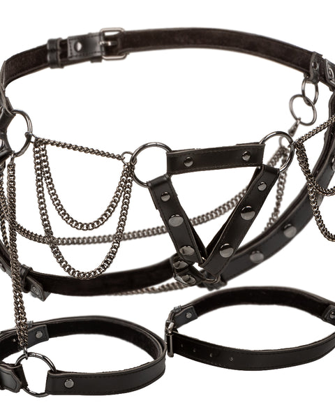 Euphoria Collection Thigh Harness With Chains -  Black SE3102203