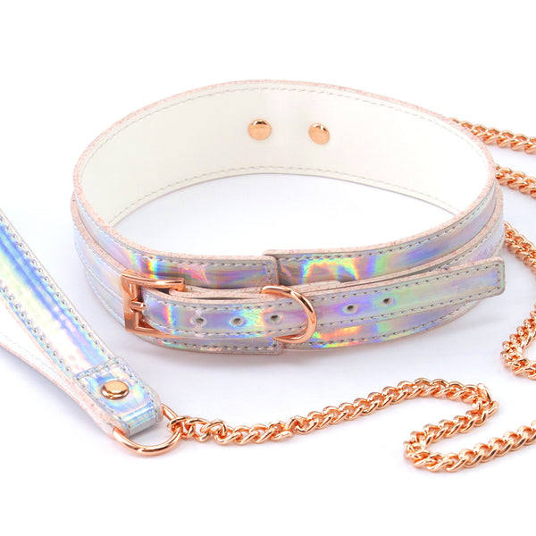 Cosmo Bondage - Collar and Leash - Rainbow NSN-1313-02