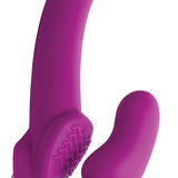 Evoke Vibrating Strapless Silicone Strap-on Dildo SU-AE826