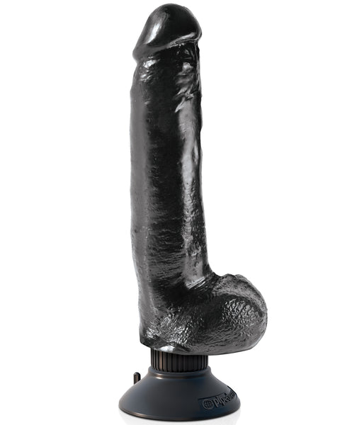 King Cock 9-Inch Vibrating Cock With Balls - Black PD5408-23