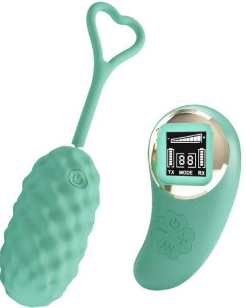 Vivian Remote Control Vibrating Egg - Turquoise BI-300027WLED1