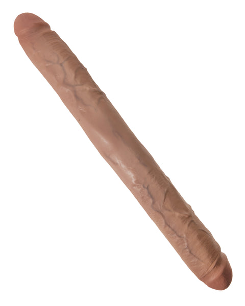 King Cock  16 Inch Thick Double Dildo - Tan PD5518-22