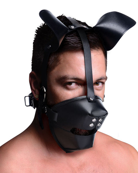 Pup Puppy Play Hood and Breathable Ball Gag MS-AE766