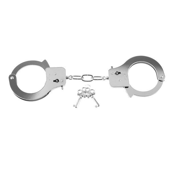 Fetish Fantasy Series Metal Handcuffs - Silver PD3801-26