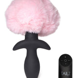 Waggerz Moving and Vibrating Bunny Tail Anal Plug  - Pink TZ-AG788