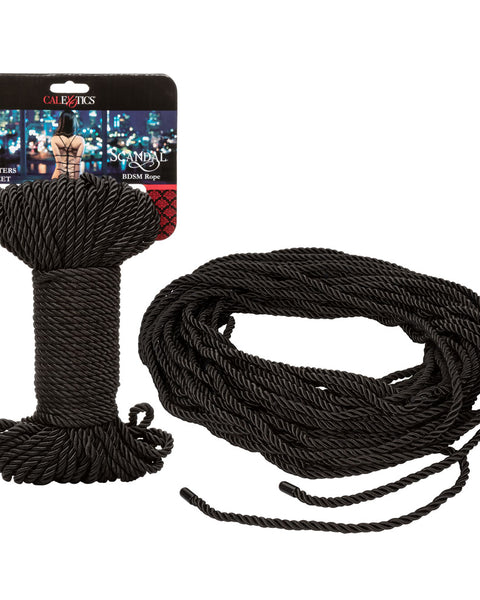 Scandal BDSM Rope 98.5 Ft/ 30m - Black SE2711982