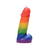 Master Series Pride Pecker Dick Drip Candle - Rainbow Capricho Adult Store