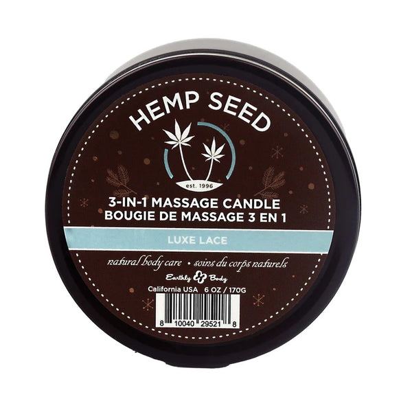 3-in-1 Massage Candle - 6 Oz. - Luxe Lace EB-HSCH022B