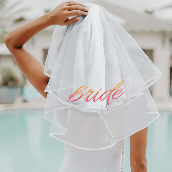 Glitterati Bride Veil - White LG-CP1088